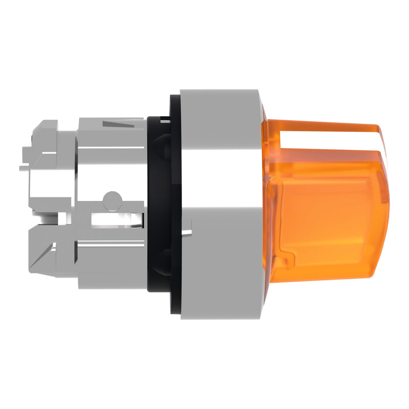 TELEMEC CABEZA SELECTOR NARANJA ILUM 2 POS SOST METAL