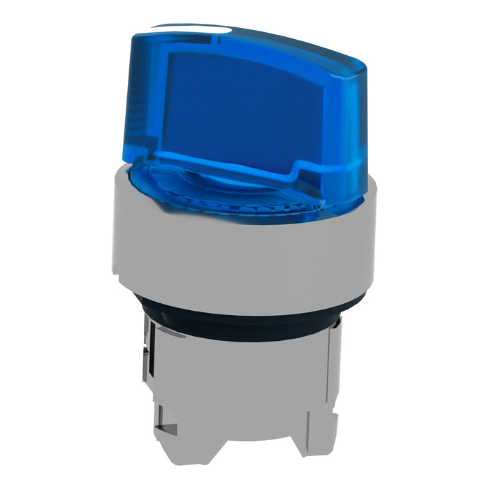 TELEMEC CABEZA SELECTOR AZUL ILUM 2 POS SOT METAL