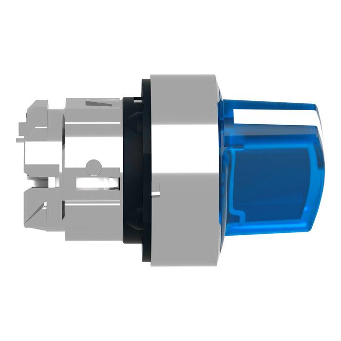 TELEMEC CABEZA SELECTOR AZUL ILUM 2 POS SOT METAL