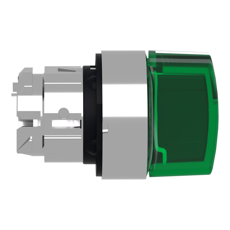 TELEMEC CABEZA SELECTOR VERDE ILUM 3 POS SOST-MOMENT METAL