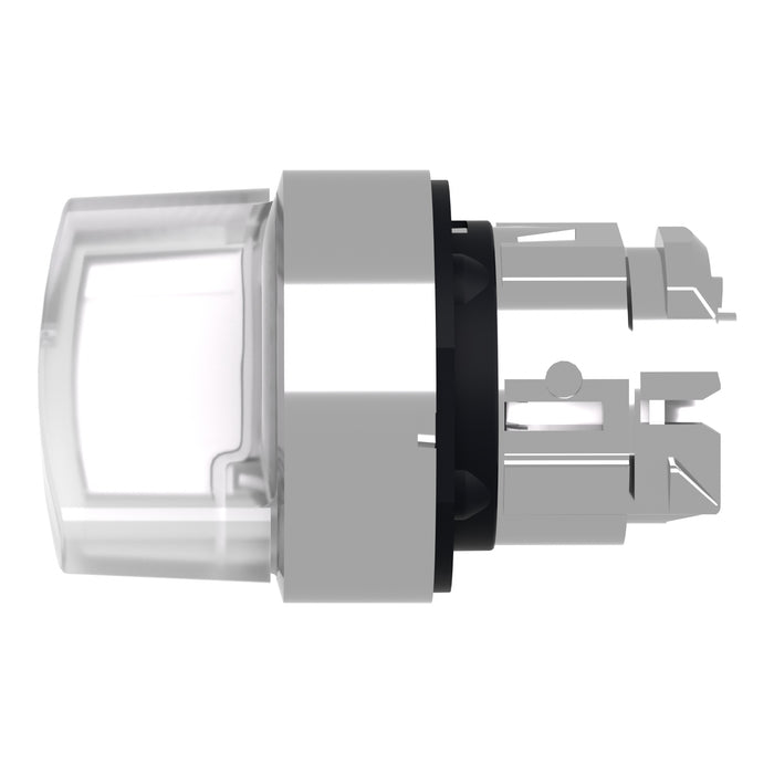 TELEMEC CABEZA SELECTOR BLANCO ILUM 2 POS SOST METAL