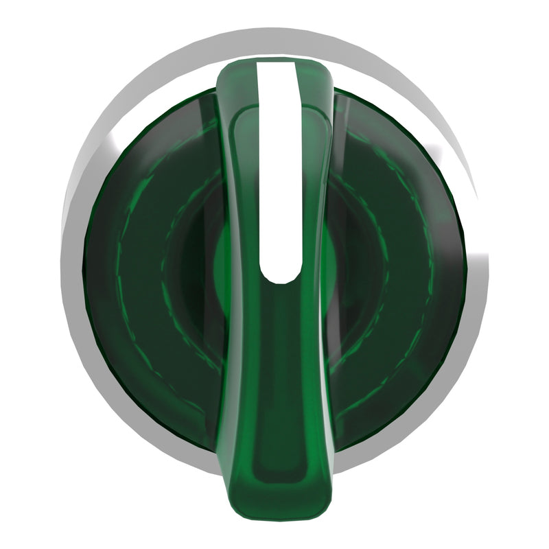 TELEMEC CABEZA SELECTOR VERDE ILUM 3 POS SOST-MOMENT METAL