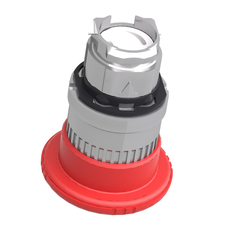 TELEMEC CABEZA PARO DE EMERGENCIA HONGO ROJO GIRAR P/DESENCL