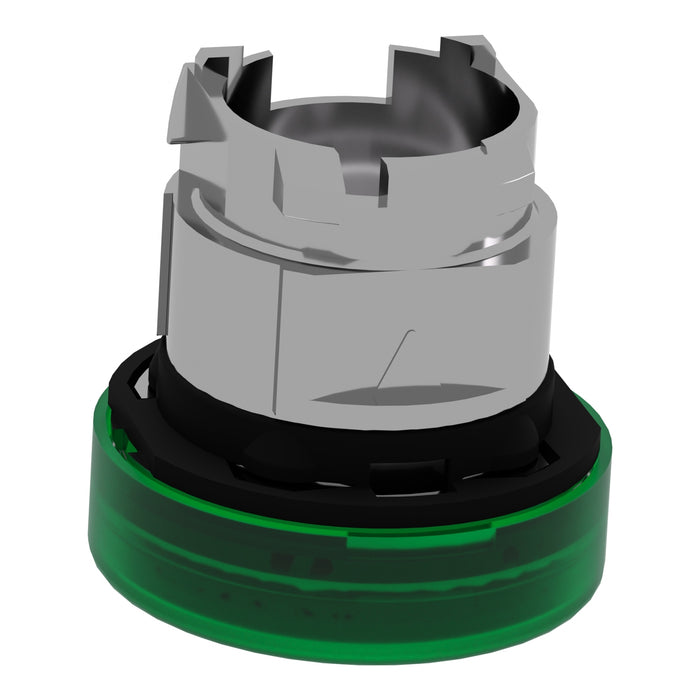 TELEMEC CABEZA LAMPARA VERDE LED METAL