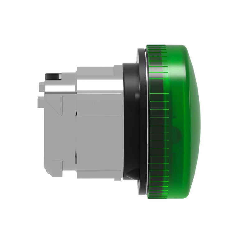 TELEMEC CABEZA LAMPARA VERDE P/BA9S METAL