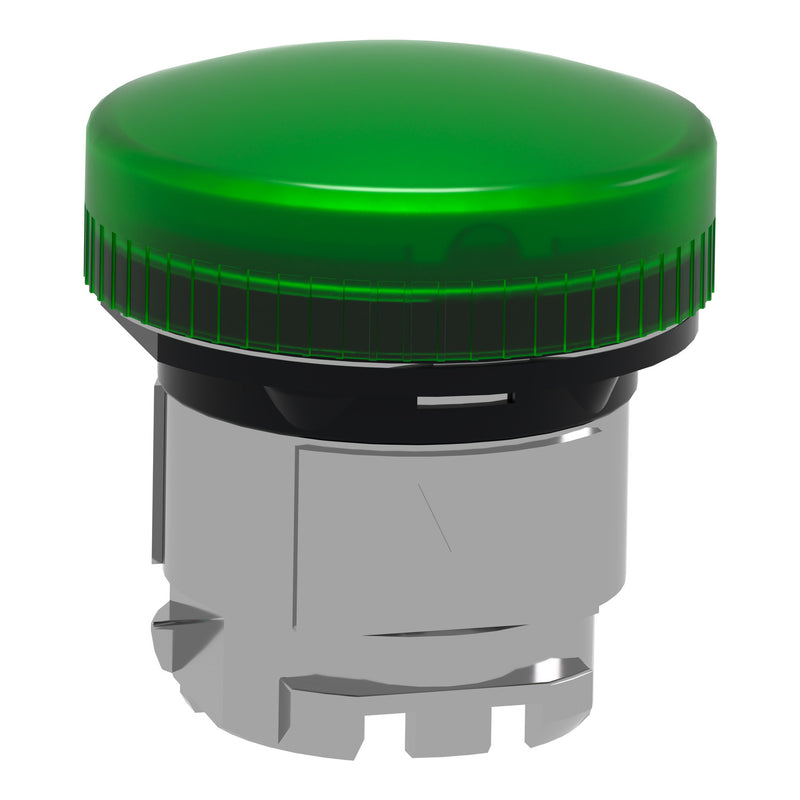 TELEMEC CABEZA LAMPARA VERDE P/BA9S METAL