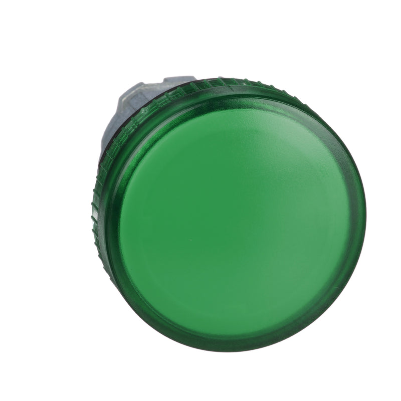 TELEMEC CABEZA LAMPARA VERDE P/BA9S METAL