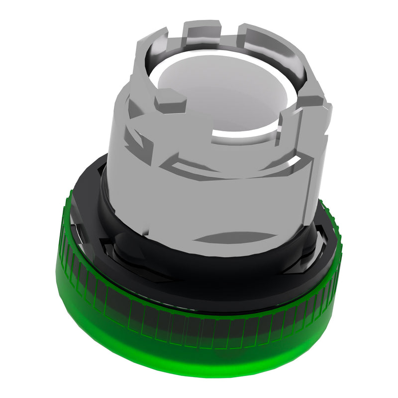 TELEMEC CABEZA LAMPARA VERDE P/BA9S METAL