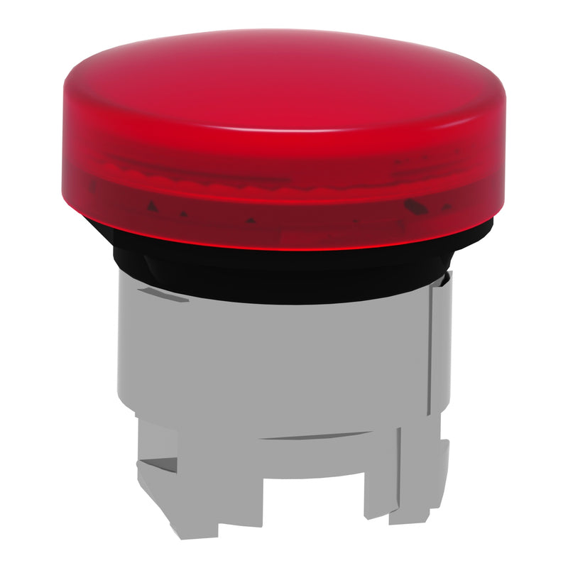 TELEMEC CABEZA LAMPARA ROJO LED METAL