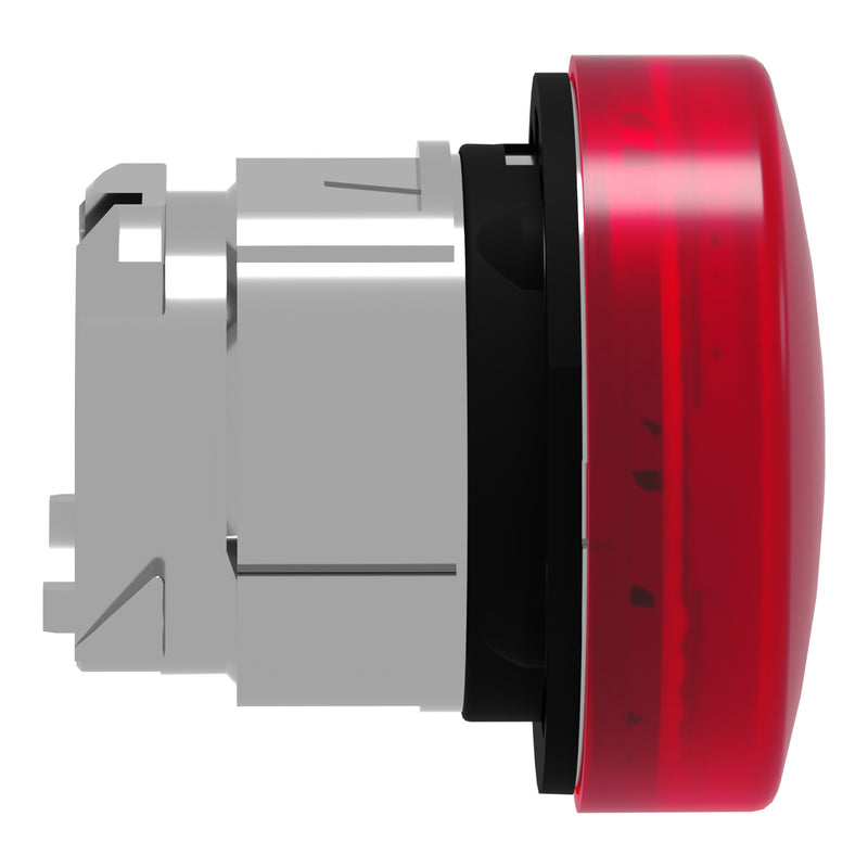 TELEMEC CABEZA LAMPARA ROJO LED METAL