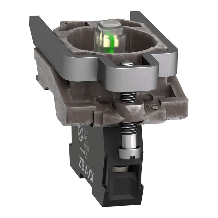 Telemec Elemento Led Amarillo 120Vac C/Base SKU: ZB4BVG5