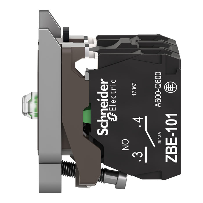 TELEMEC ELEMENTO LED BLANCO 24V AC/DC 1NA+1NC C/BASE
