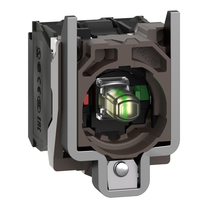 TELEMEC ELEMENTO LED BLANCO 1NA+1NC 110VAC C/BASE