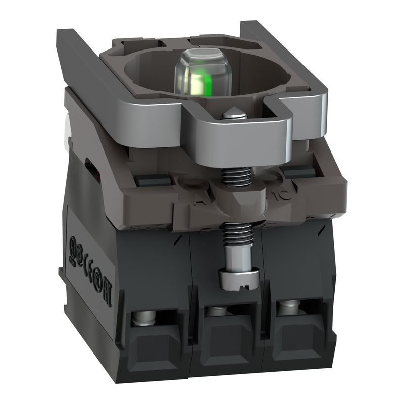 TELEMEC ELEMENTO LED ROJO 120VAC 1NA+1NC C/BASE