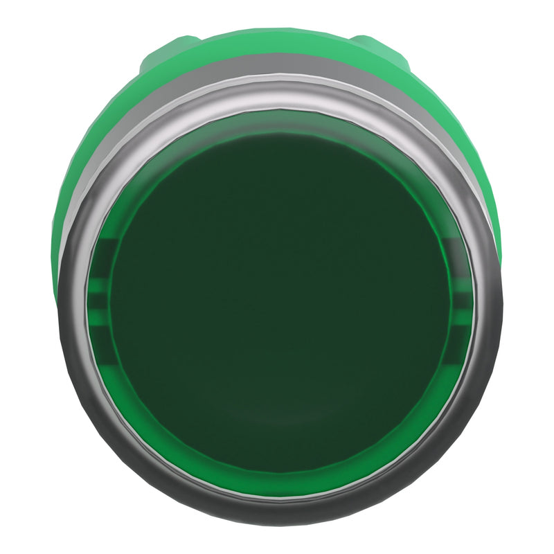 TELEMEC CABEZA BOTON ILUM VERDE P/LED