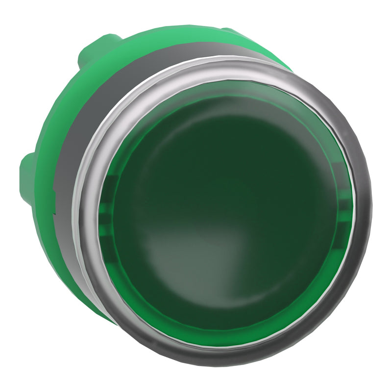 TELEMEC CABEZA BOTON ILUM VERDE P/LED