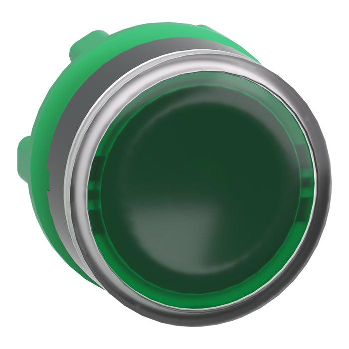 TELEMEC CABEZA BOTON ILUM VERDE P/LED