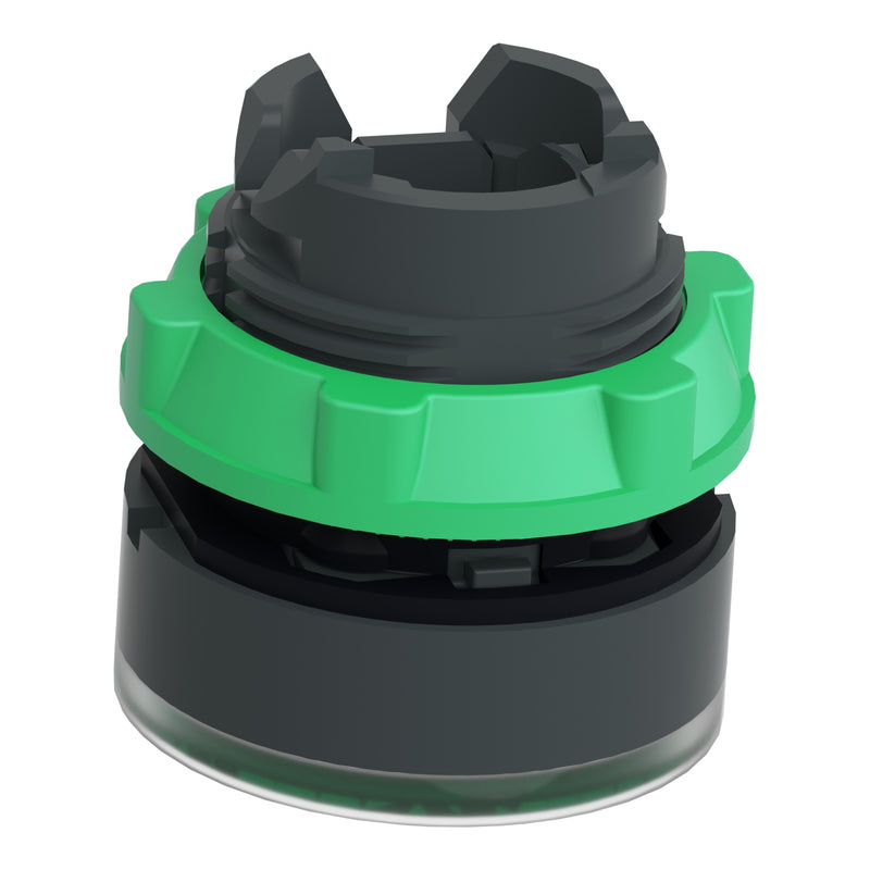 TELEMEC CABEZA BOTON ILUM VERDE P/LED