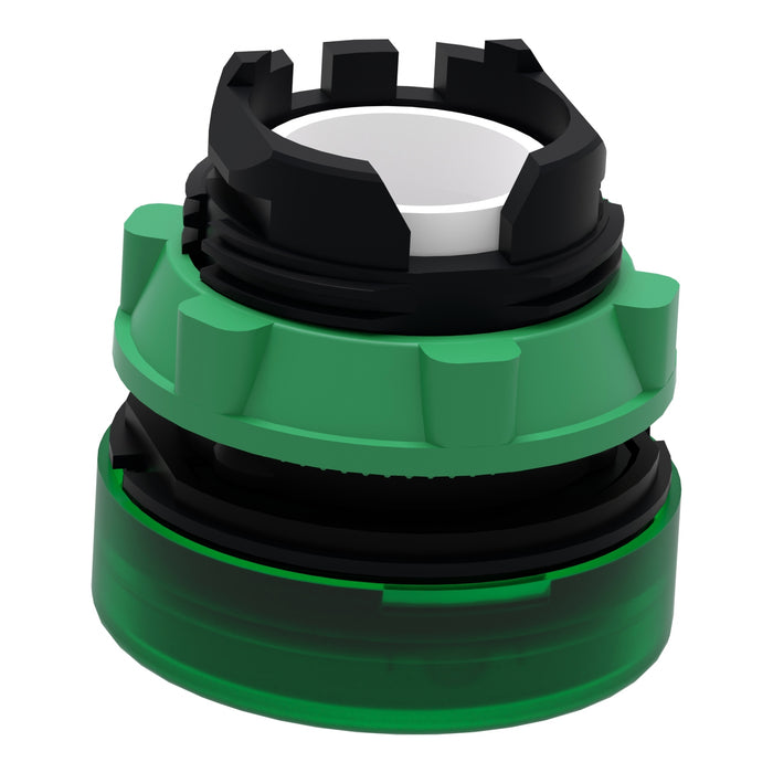 TELEMEC CABEZA PLASTICA P/LAMP P/CAJA XAL VERDE