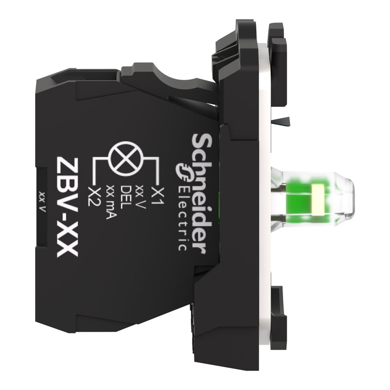 Telemec Base P/Lámpara Led Blanco 24V Ac/Dc Plast SKU: ZB5AVB1