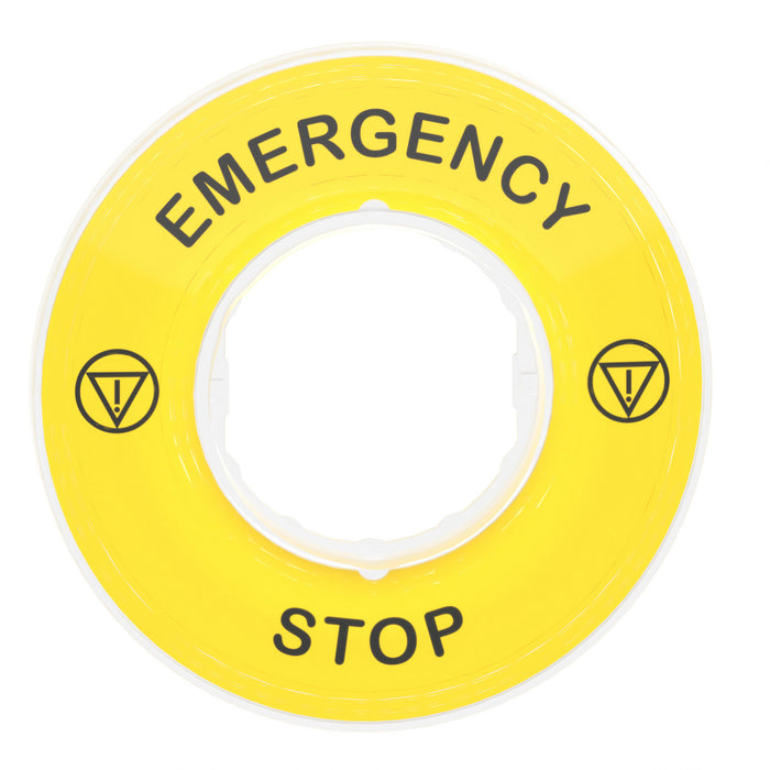 TELEMEC PLACA LEYENDA MARCADA 60MM STOP/LOGO