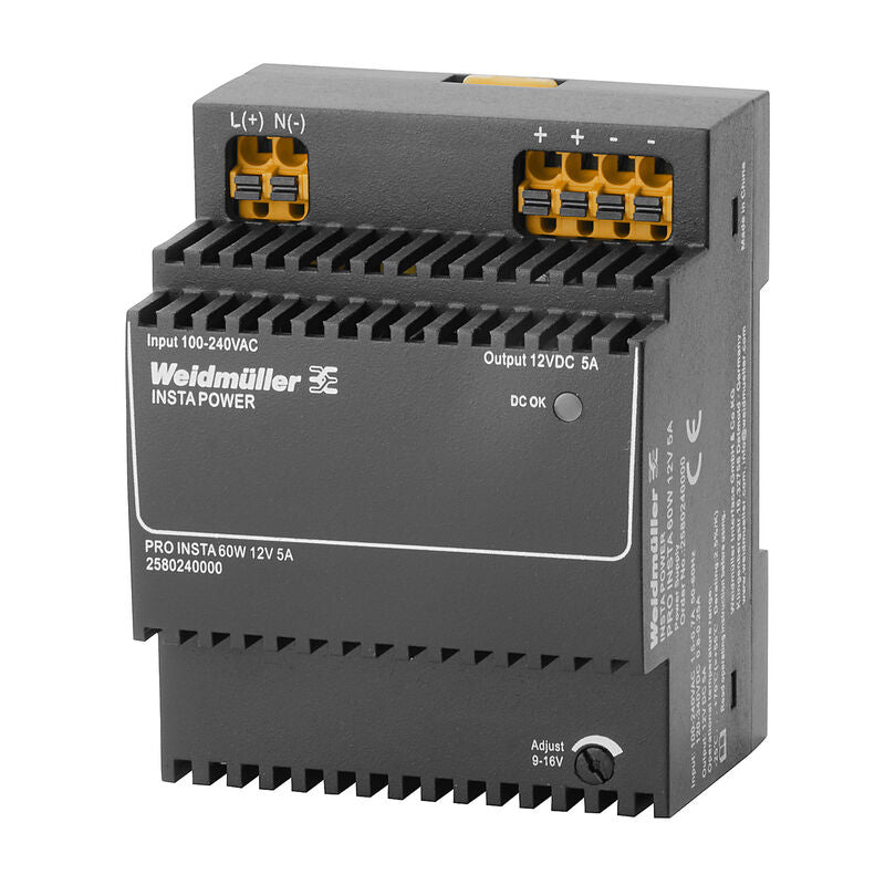 WEIDMULLER FUENTE PRO INSTA 1F 110-240VAC SAL 12VDC 5A