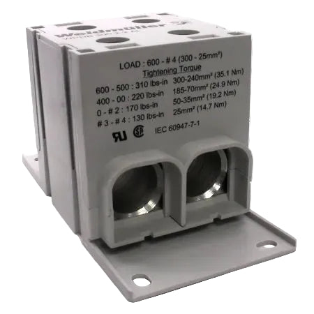 WEIDMULLER BLOQUE DE DISTR. 300 P/PLATINA WPDB 300 2-2AL MONTAJE