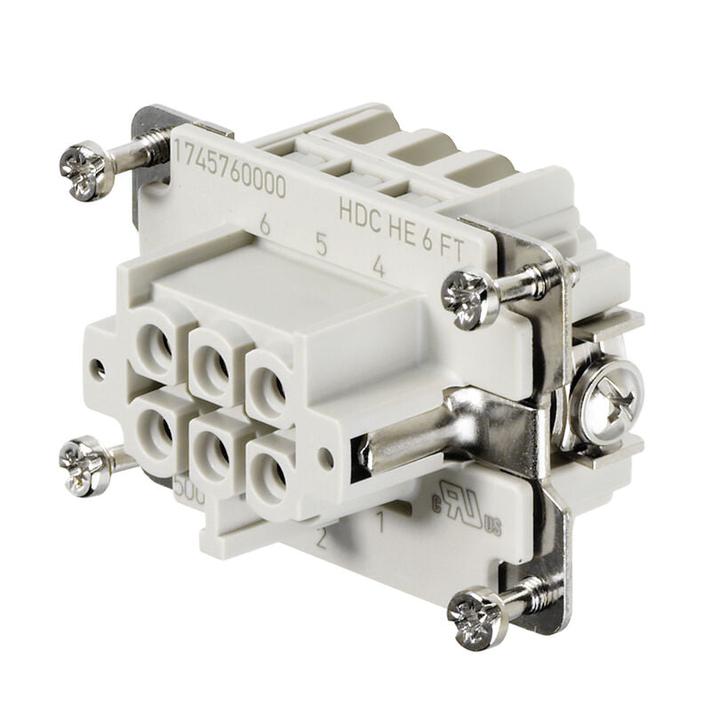WEIDMULLER CONECTOR HEMBRA DE 6 POLOS HDC HE 6 FT
