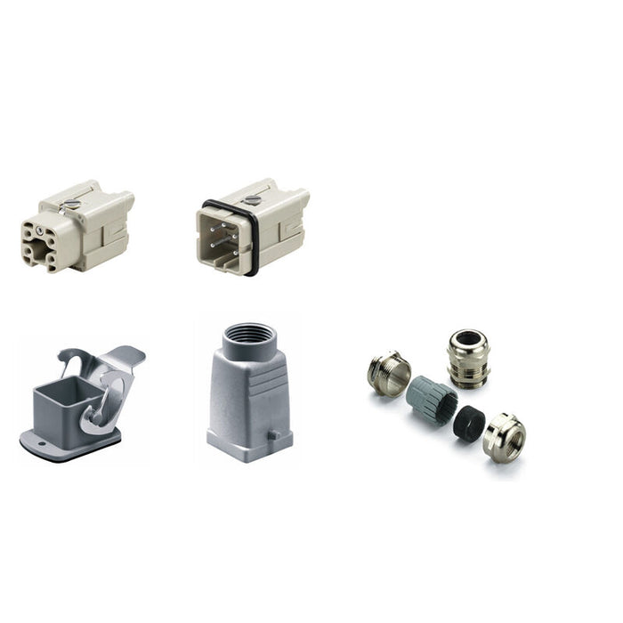 WEIDMULLER TOMACORRIENTE 4 POLOS 1 GANCHO HDC-KIT-HA 04.400