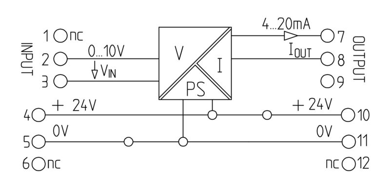 WEIDMULLER ACONDICIONADOR DE SEÑAL WAZ5 VCC 0-10V/420MA