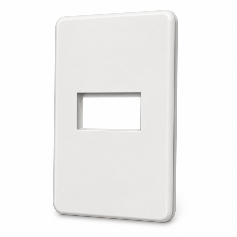 SEDNA PLACA C/SOPORTE 1 MODULO BLANCO