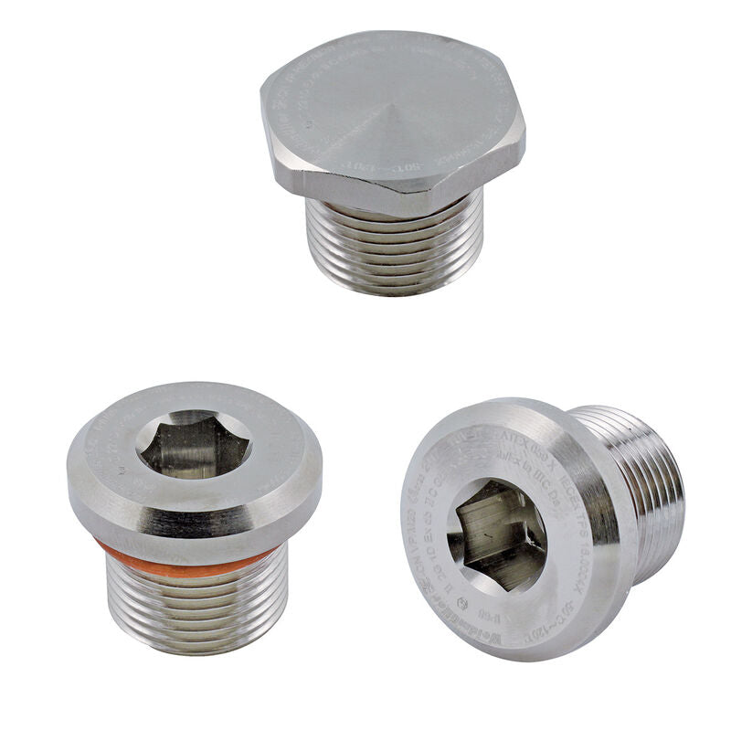 WEIDMULLER TAPON CIEGO KLIPPON RECTO M25X1.5 16MM INOX (PAQ 16PZ)