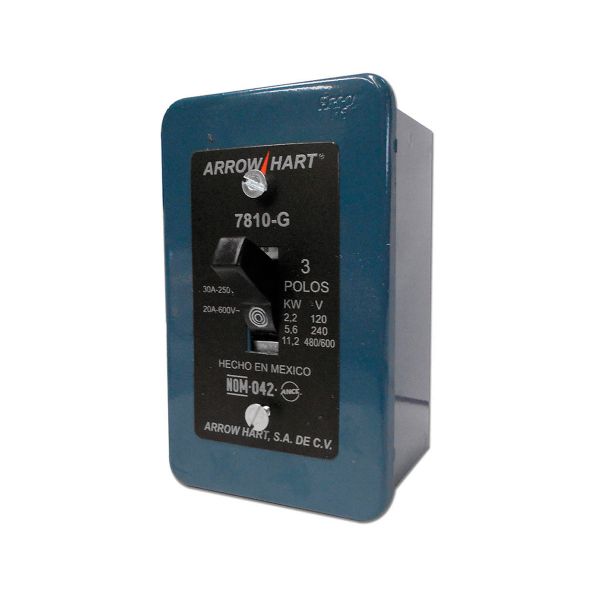 ARROW ARRANCADOR MANUAL 30A/250V 3P-1T C/CAJA