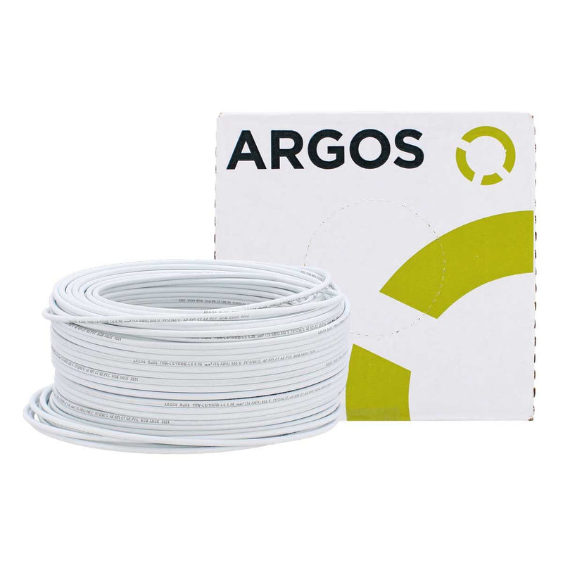 ARGOS CABLE THW 10 AWG BLANCO ROLLO