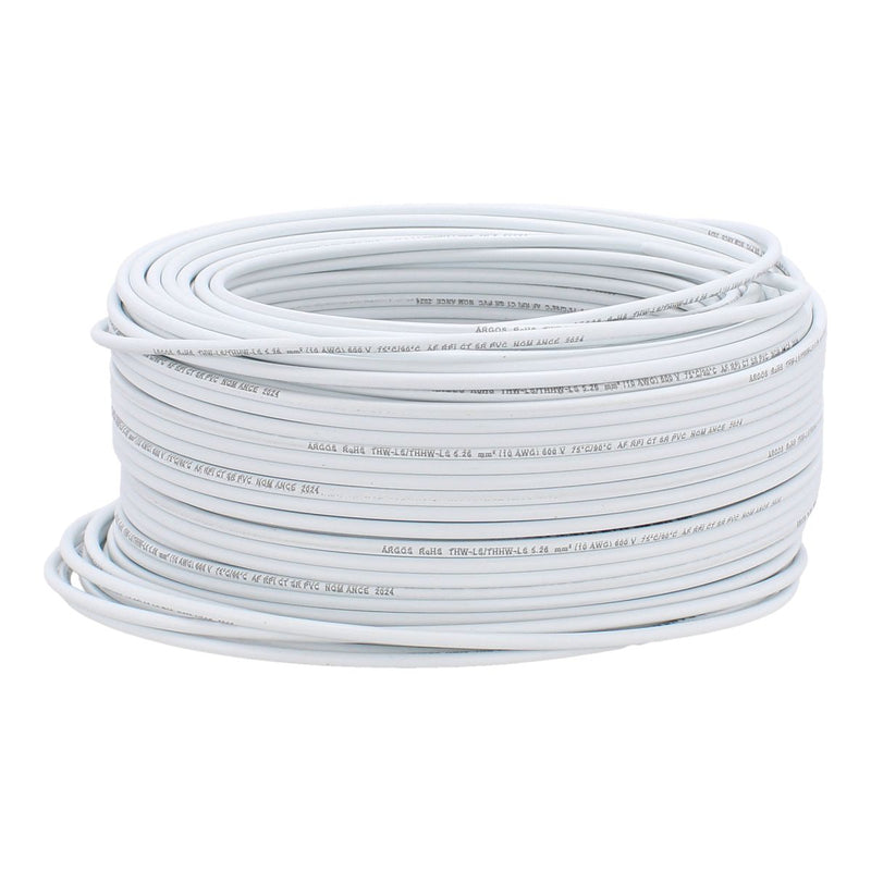ARGOS CABLE THW 10 AWG BLANCO POR METRO