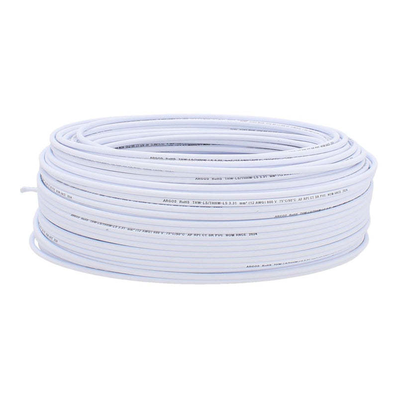 ARGOS CABLE THW 12 AWG BLANCO ROLLO