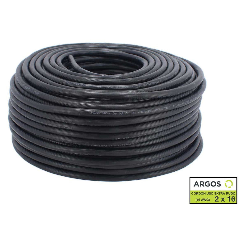 CABLE USO RUDO ARGOS 2X16 AWG NEGRO