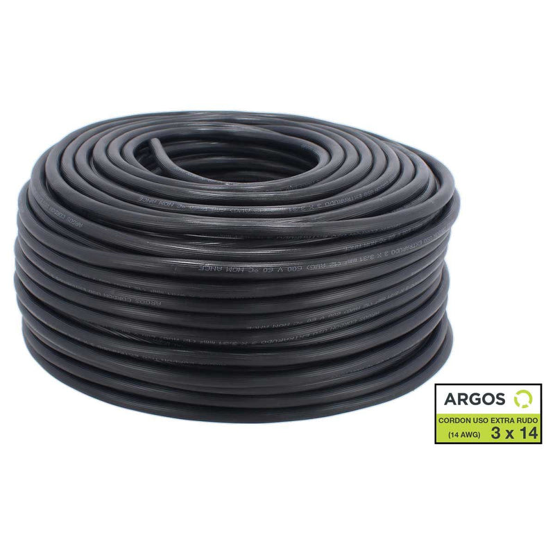 CABLE USO RUDO ARGOS 3X14 AWG NEGRO