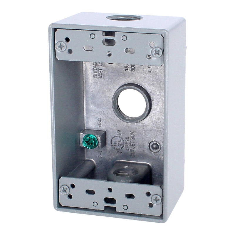 ARGOS CAJA RECTANGULAR 3 ORIFICIOS 1/2"