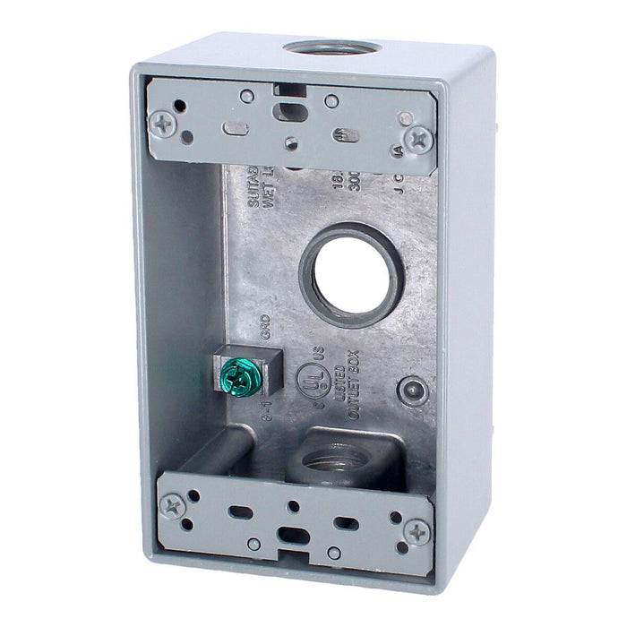 ARGOS CAJA RECTANGULAR 3 ORIFICIOS 1/2"