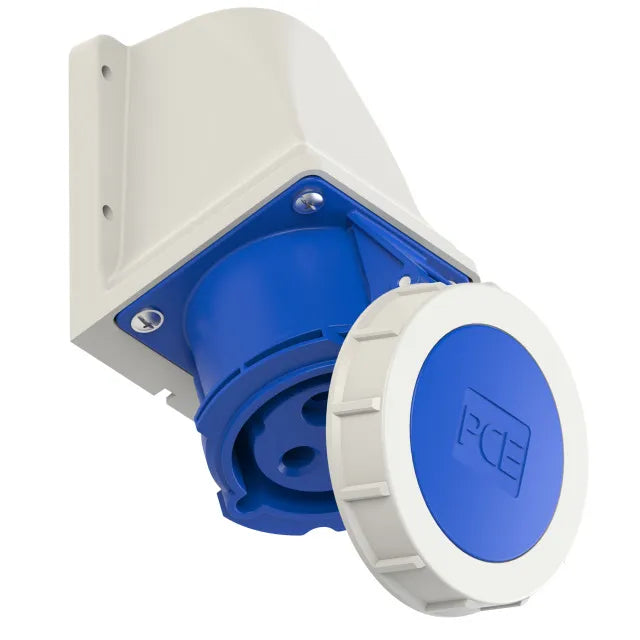 MARNO BASE MURAL 32AMP 2P+T 230VCA 6H AZUL UP66-67