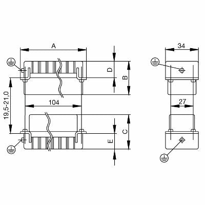 WEIDMULLER CONECTOR HDC HE 24 FT