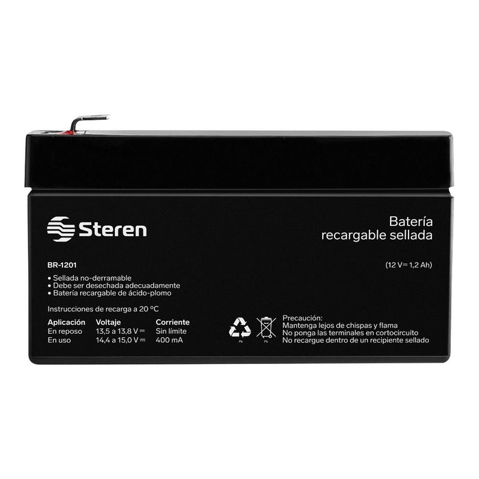 STEREN BATERIA RECARGABLE D/ACIDO 12V 1 AMP