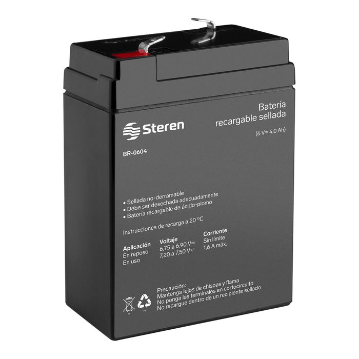 STEREN BATERIA RECARGABLE D/ACIDO 6DC 4AMPS