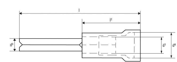 WEIDMULLER LIP 15R12 V PUNTA ESPADA (100PZ)