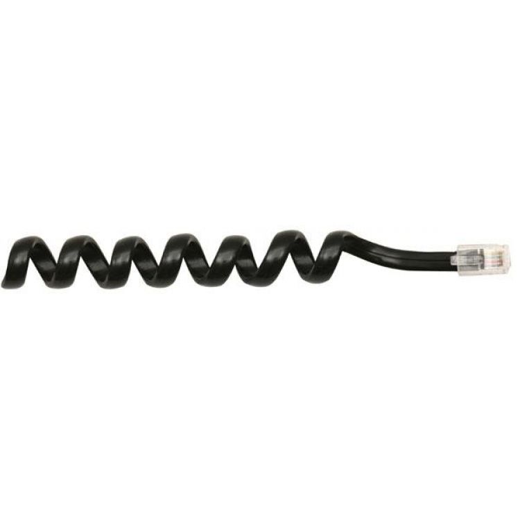 STEREN CABLE ESPIRAL TELEFONICO PLUG-PLUG P/AURICULAR 2.10MTS