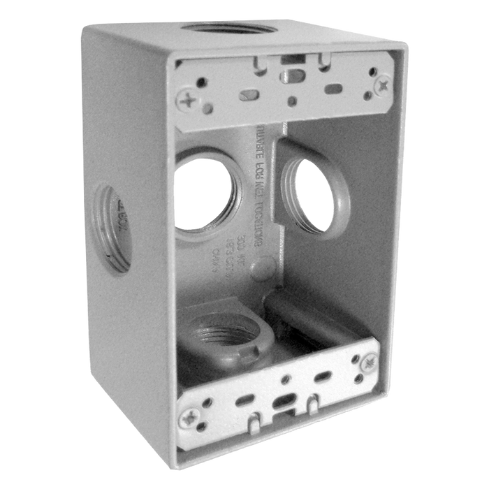 ARGOS CONDULET RECTANGULARES ALUMINIO 5 ORIFICIOS 3/4"