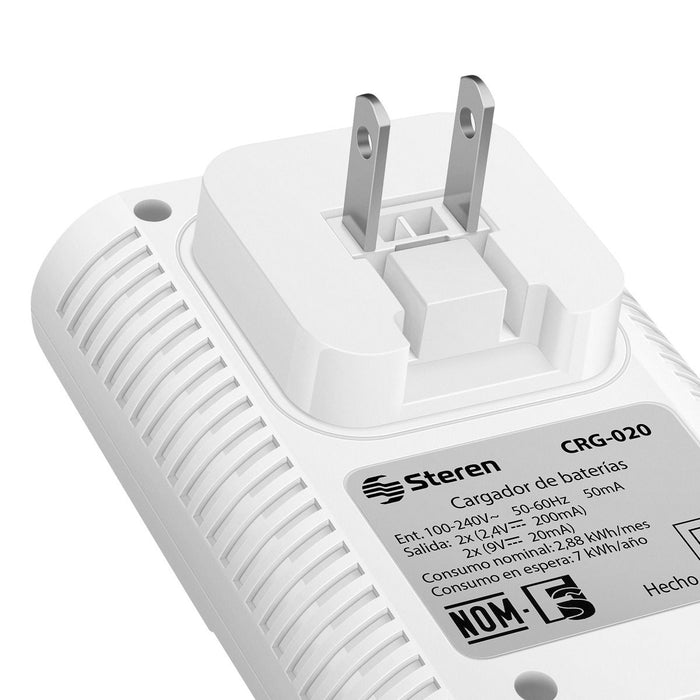 STEREN CARGADOR DE BATERIAS AA/AAA/9V C/4 PILAS