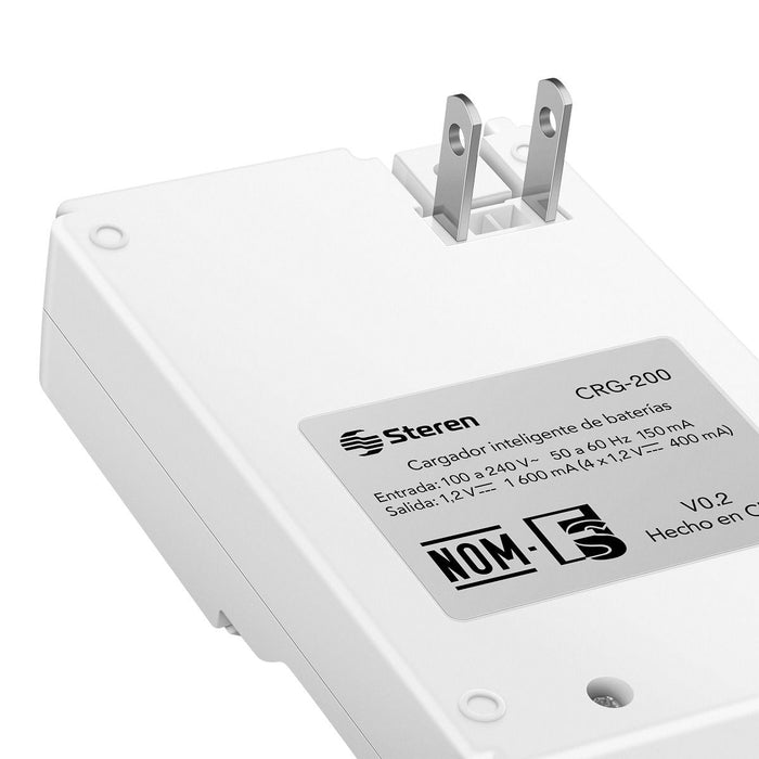 STEREN CARGADOR P/4 BATERIAS AA/AAA