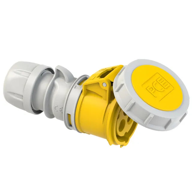 MARNO BASE AEREA 32A 2P+T 120VCA 4h AMARILLO  IP66-IP67